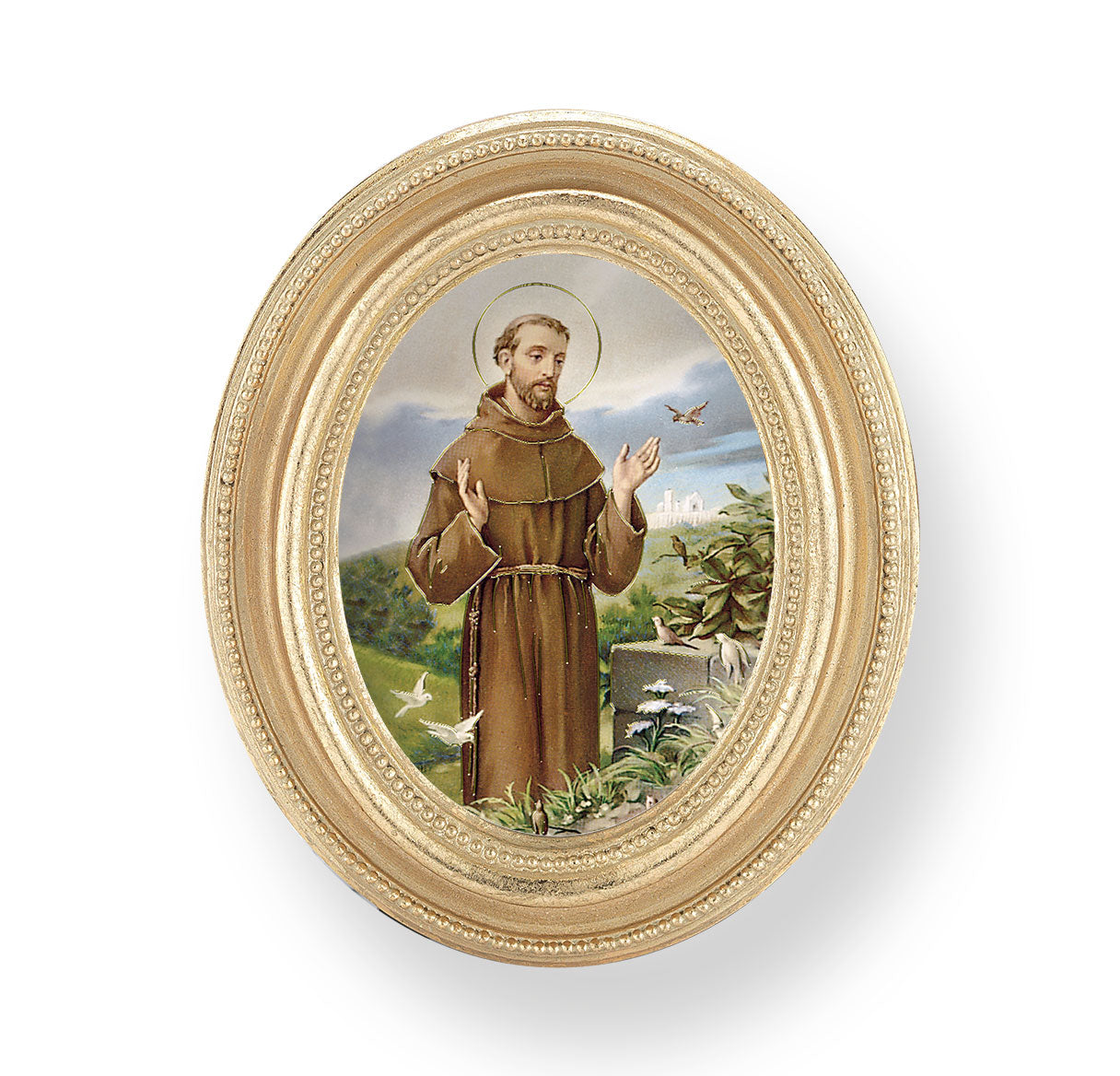 St. Francis Gold Framed Print