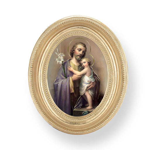 St. Joseph Gold Framed Print