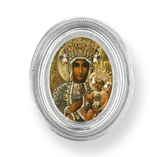Our Lady of Czestochowa Silver Framed Print