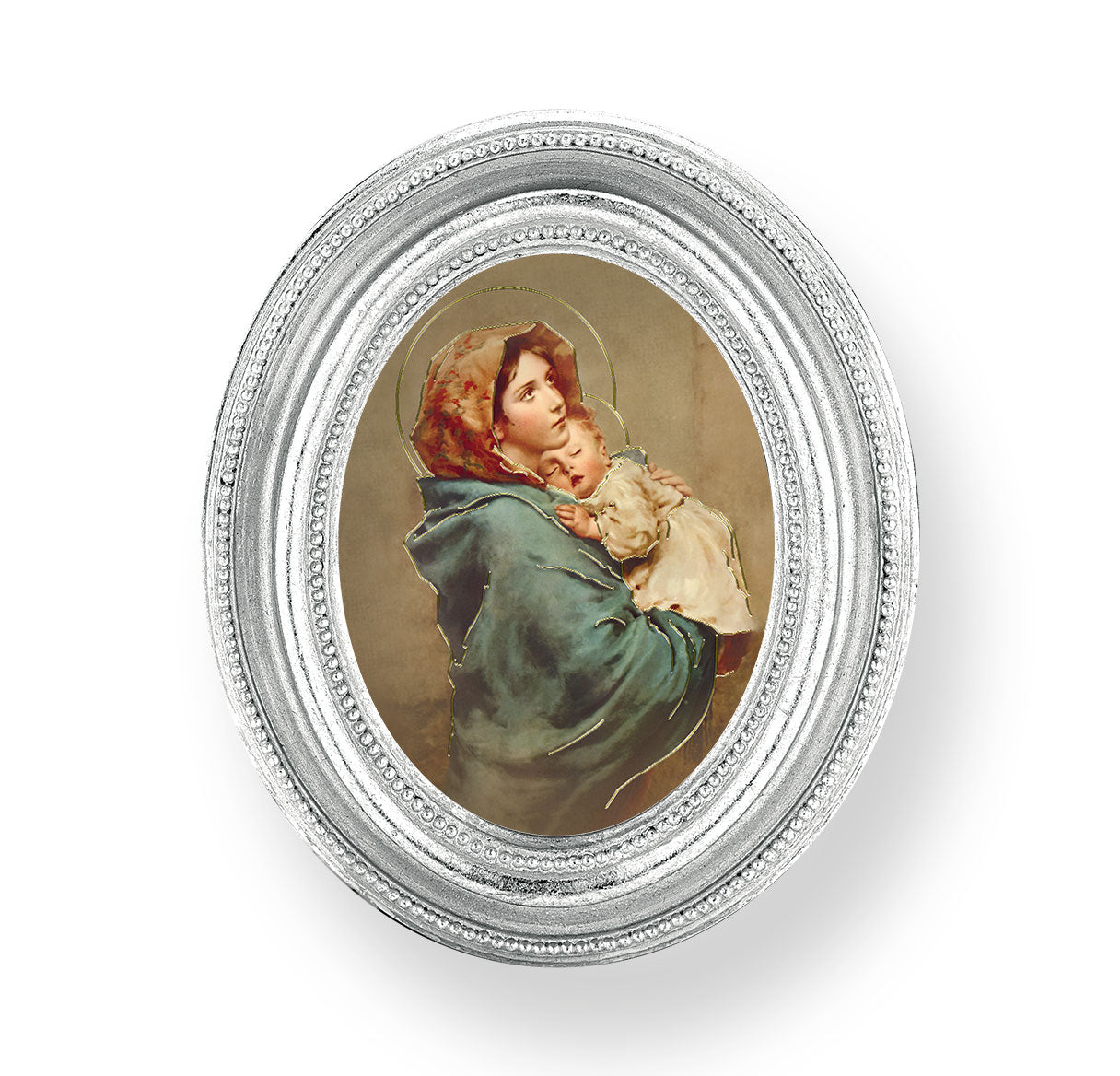 Madonna of the Street Silver Framed Print