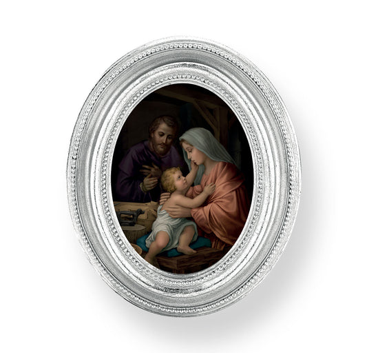 Holy Family Silver Framed Print