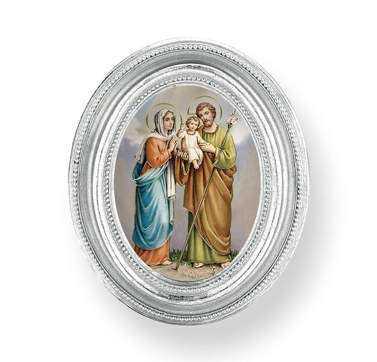 Holy Family Silver Framed Print