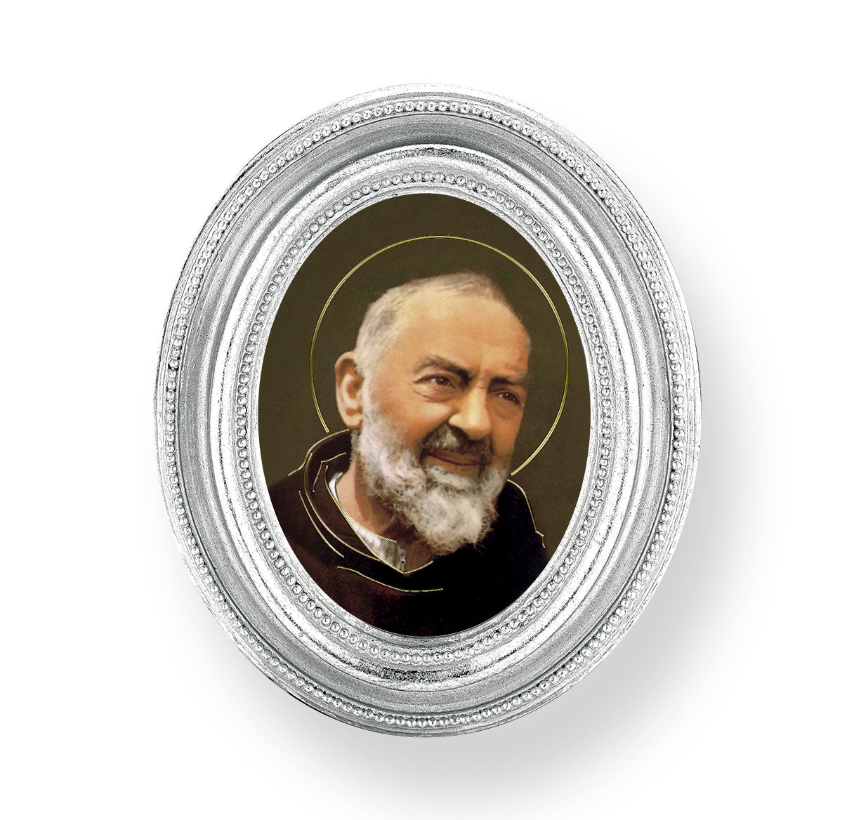 St. Padre Pio Silver Framed Print