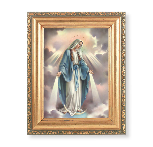 Our Lady of Grace Antique Gold Framed Art