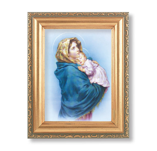 Madonna of the Streets Antique Gold Framed Art