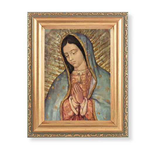 Our Lady of Guadalupe Antique Gold Framed Art