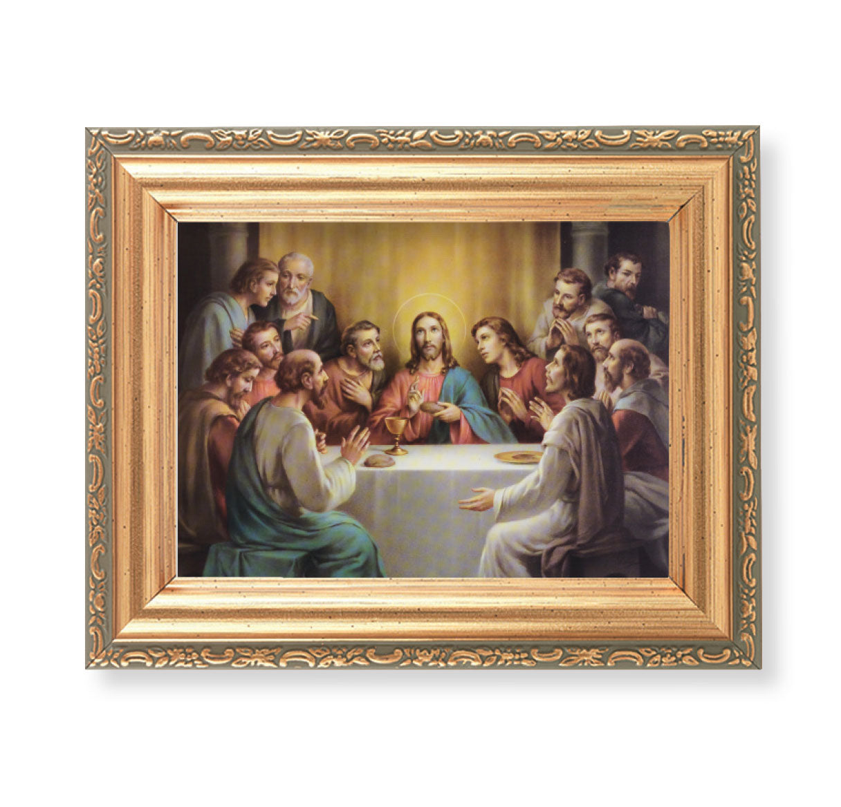 Last Supper Antique Gold Framed Art