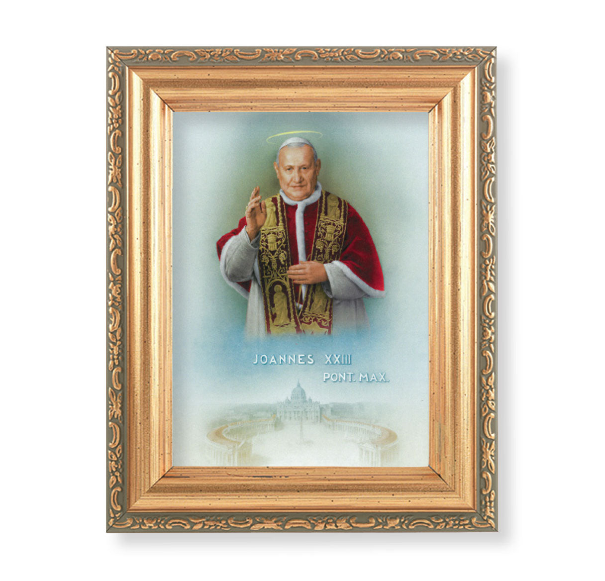 St. John XXIII Antique Gold Framed Art