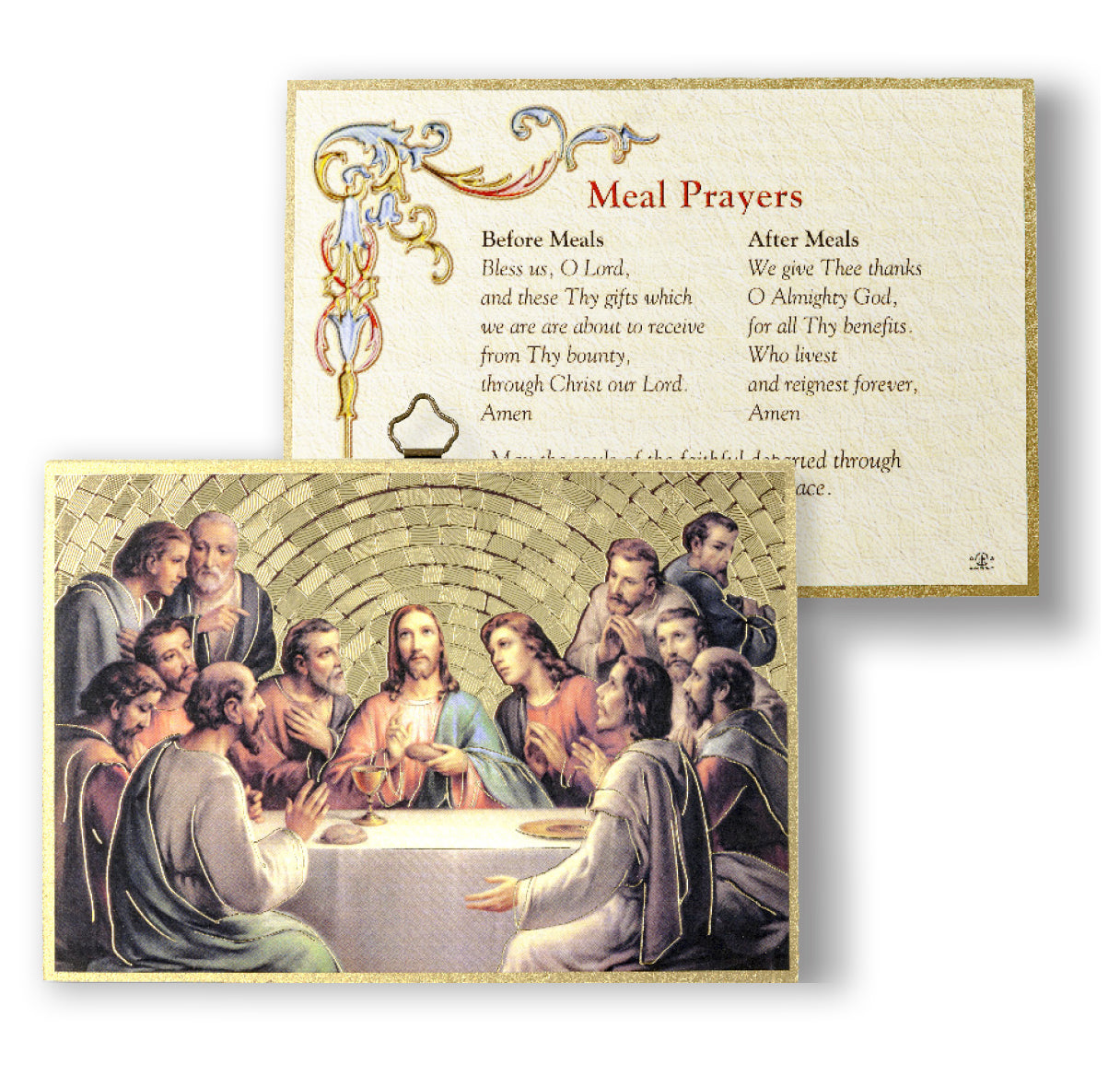 Meal Prayers Gold Foil Mosaic Plaque