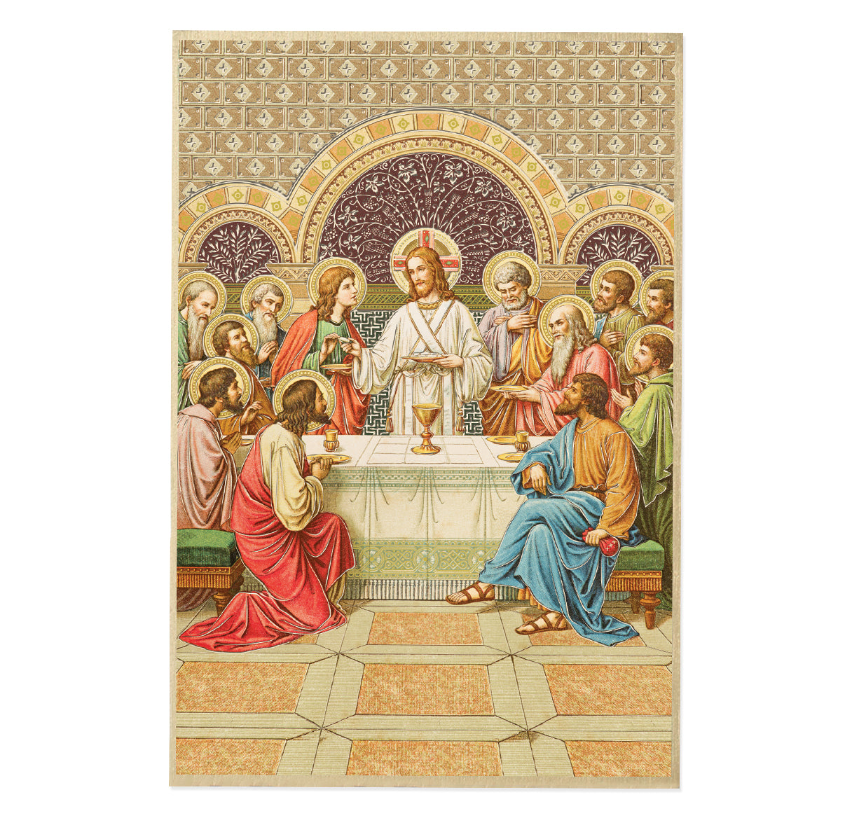 Last Supper Textured Wood Plaque