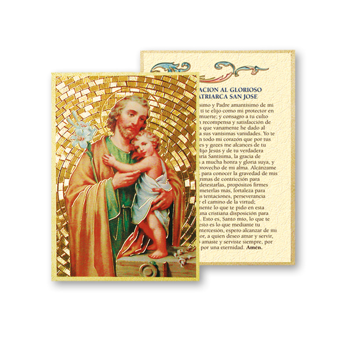 St. Joseph (Spanish) Gold Foil Mosaic Plaque