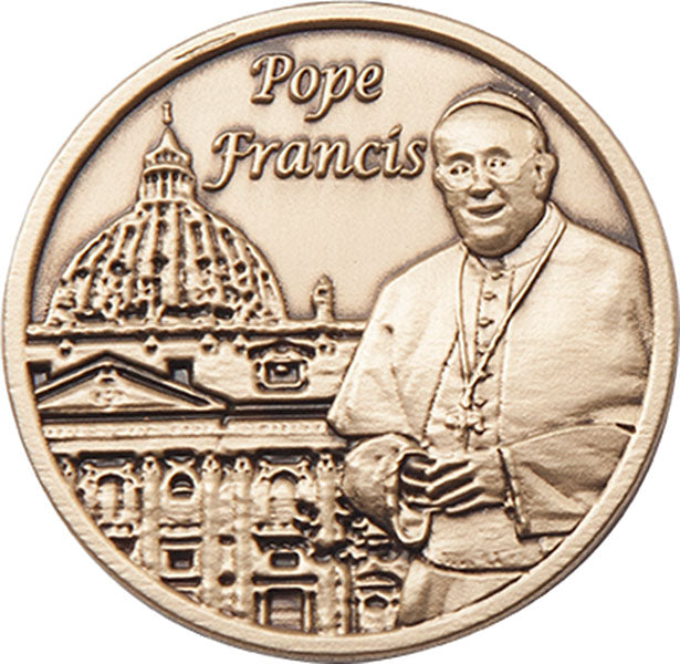 Gold Oxide Papal Crucifix Visor Clip