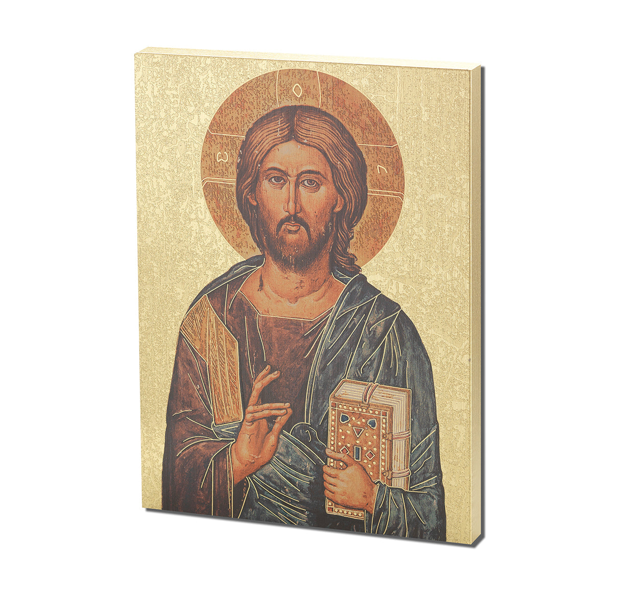 Christ All Knowing Textured Wood Plaque