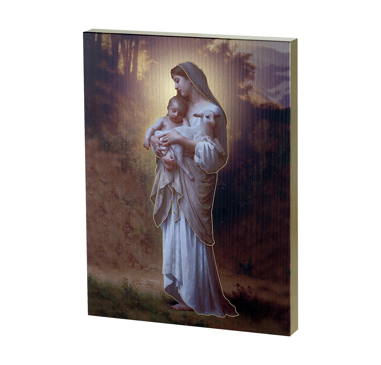 Our Lady of Divine Innocence Textured Wood