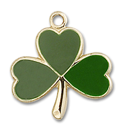 14kt Gold Shamrock Medal