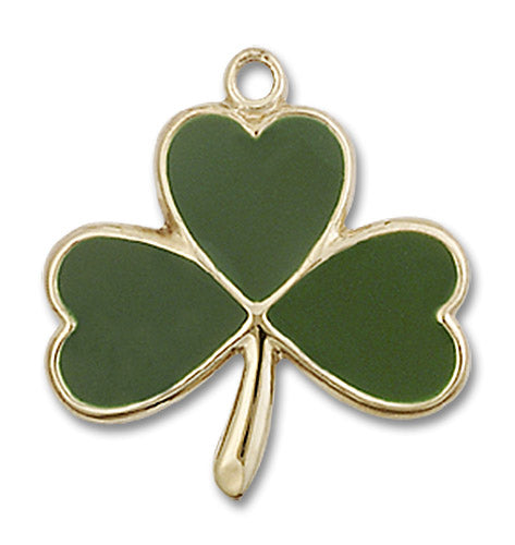 14kt Gold Shamrock Medal