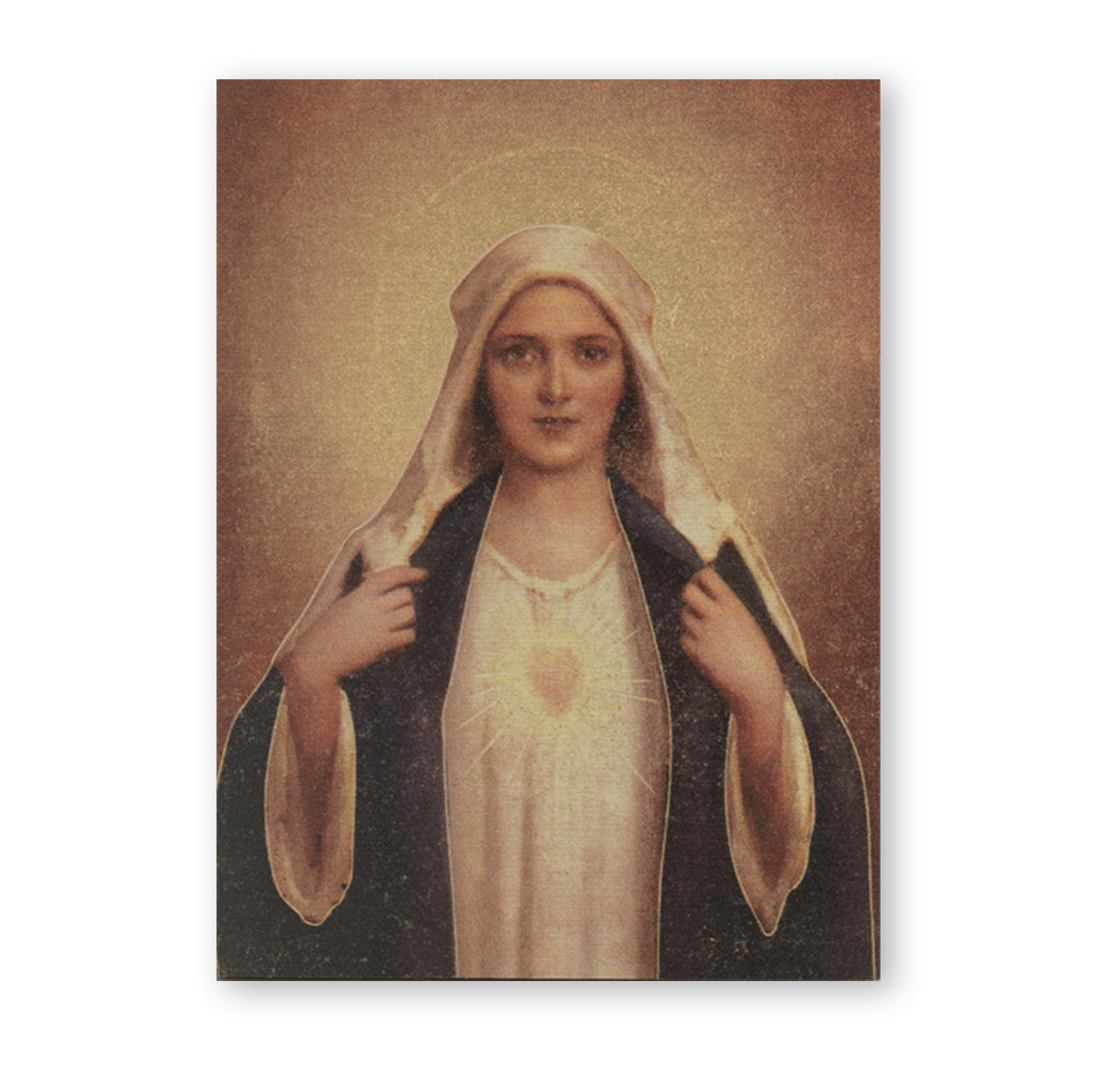 Immaculate Heart of Mary Textured Wood