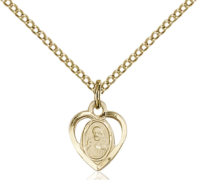 14kt Gold Filled Scapular Pendant