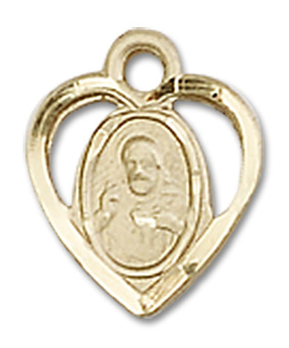 14kt Gold Scapular Medal