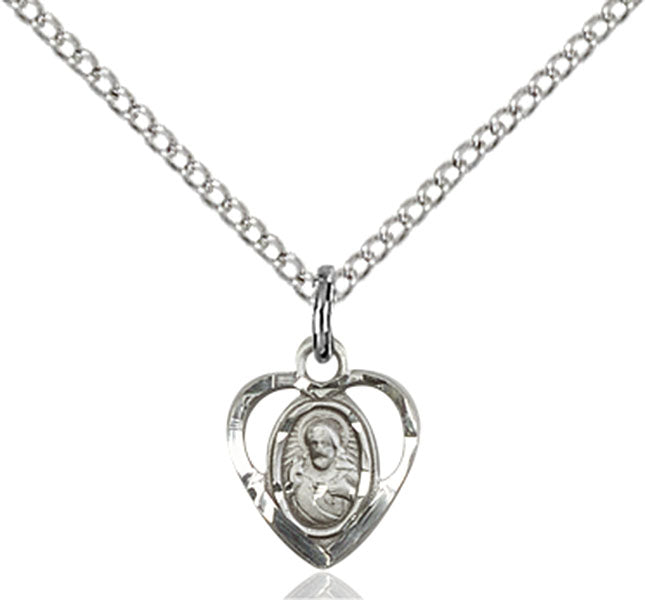 Sterling Silver Scapular Pendant