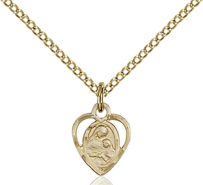 14kt Gold Filled Saint Ann Pendant