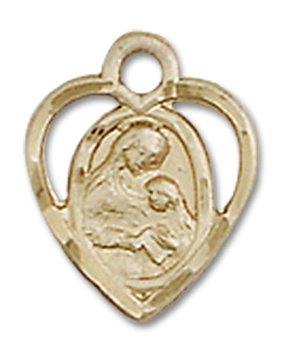 14kt Gold Saint Ann Medal