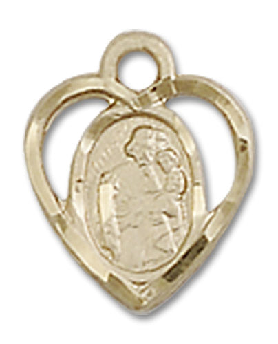 14kt Gold Saint Joseph Medal