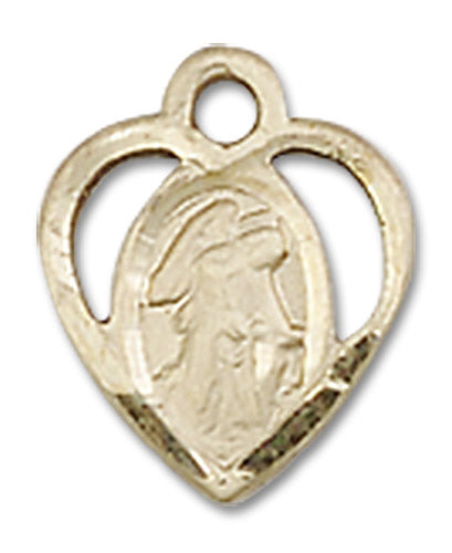 14kt Gold Guardian Angel Medal