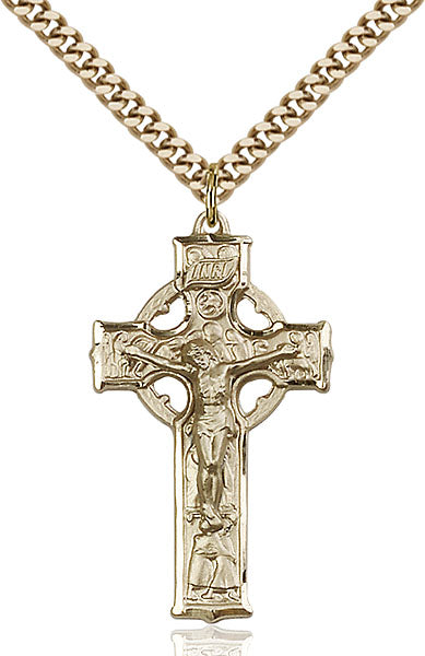 14kt Gold Filled Celtic Crucifix Pendant
