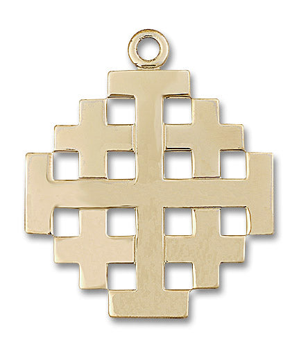 14kt Gold Jerusalem Cross Medal