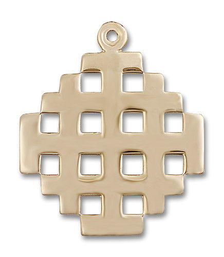 14kt Gold Cross Medal