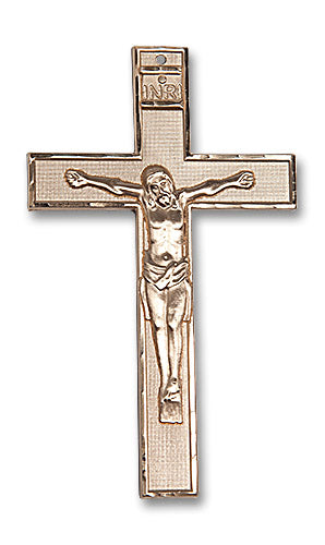 14kt Gold Crucifix Medal