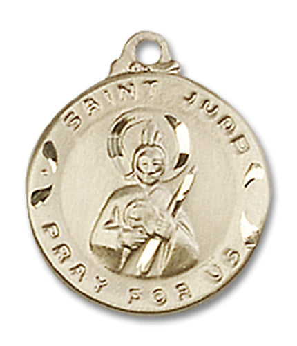 14kt Gold Saint Jude Medal