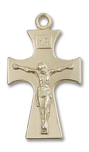14kt Gold Celtic Crucifix Medal