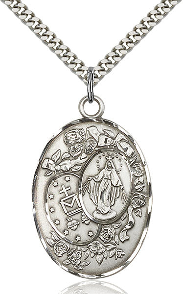 Sterling Silver Miraculous Pendant