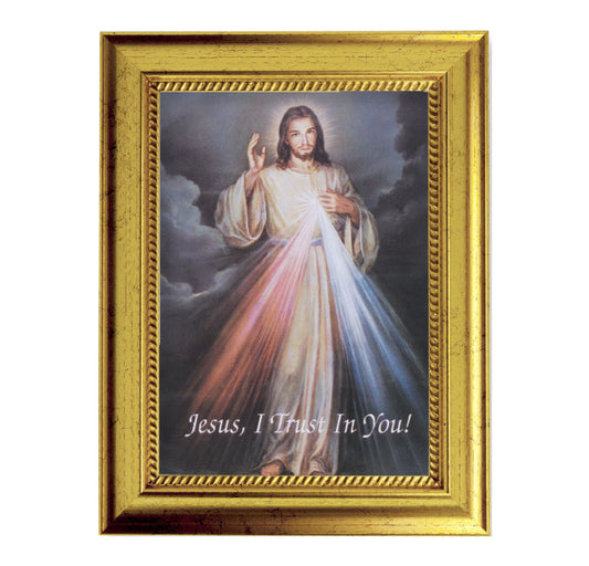 Divine Mercy Gold-Leaf Framed Art