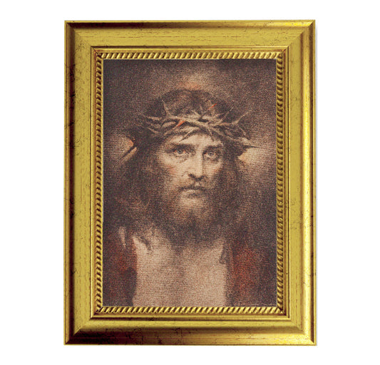 Head of Christ Gold-Leaf Framed Art