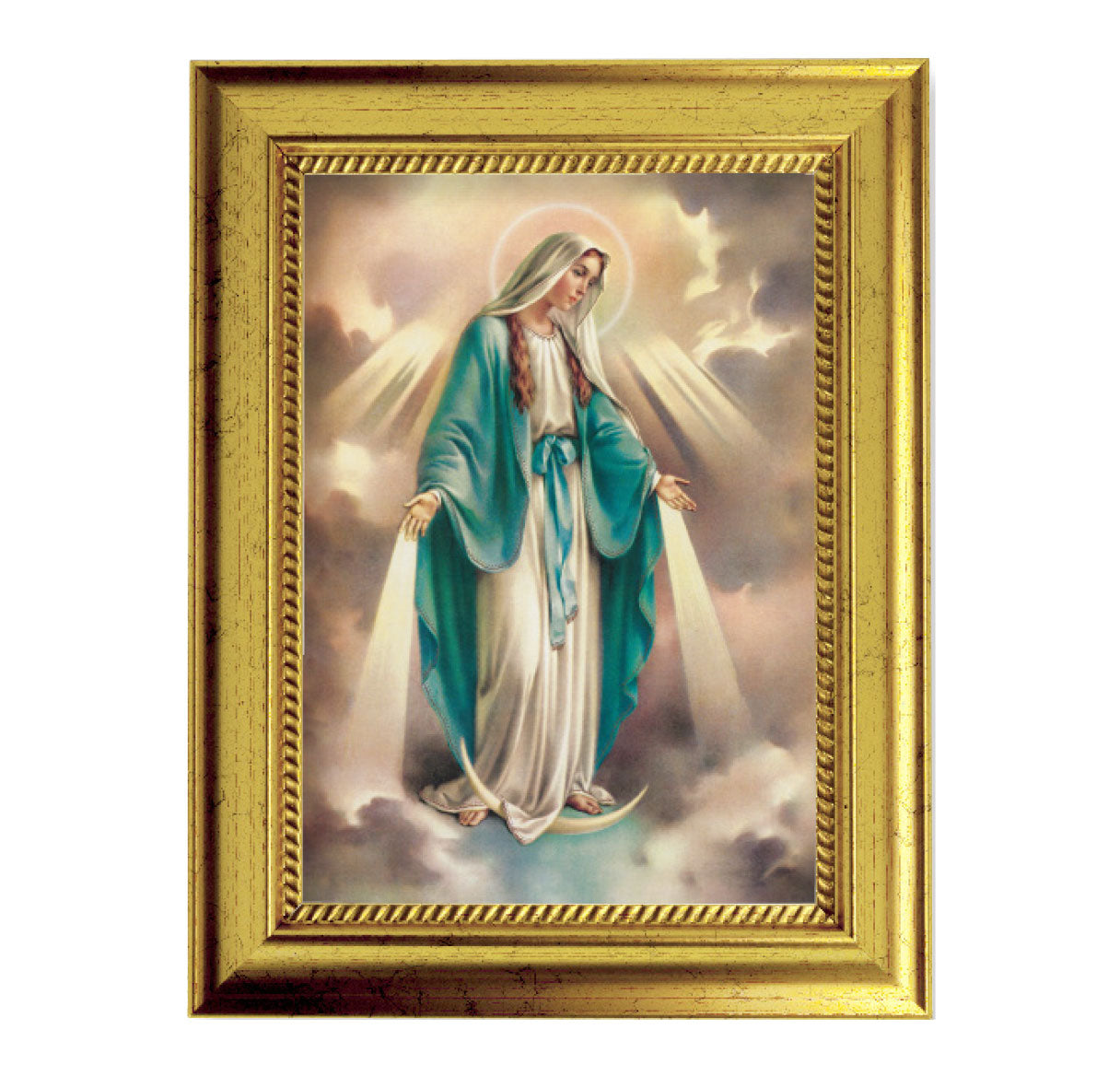Our Lady of Grace Gold-Leaf Framed Art