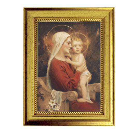 Madonna and Child Gold-Leaf Framed Art