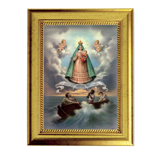 Caridad del Cobre Gold-Leaf Framed Art