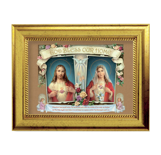 House Blessing Gold-Leaf Framed Art