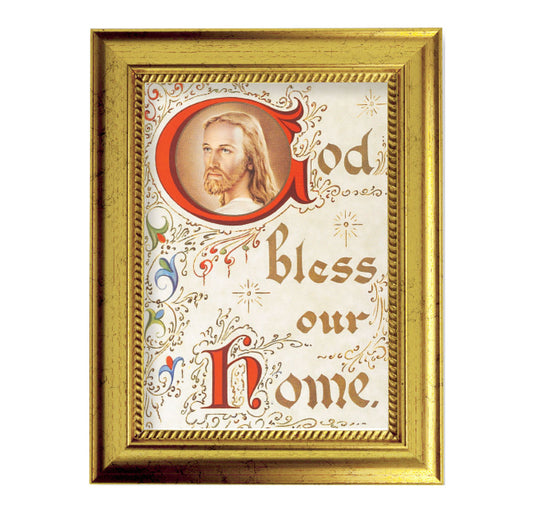 House Blessing Gold-Leaf Framed Art