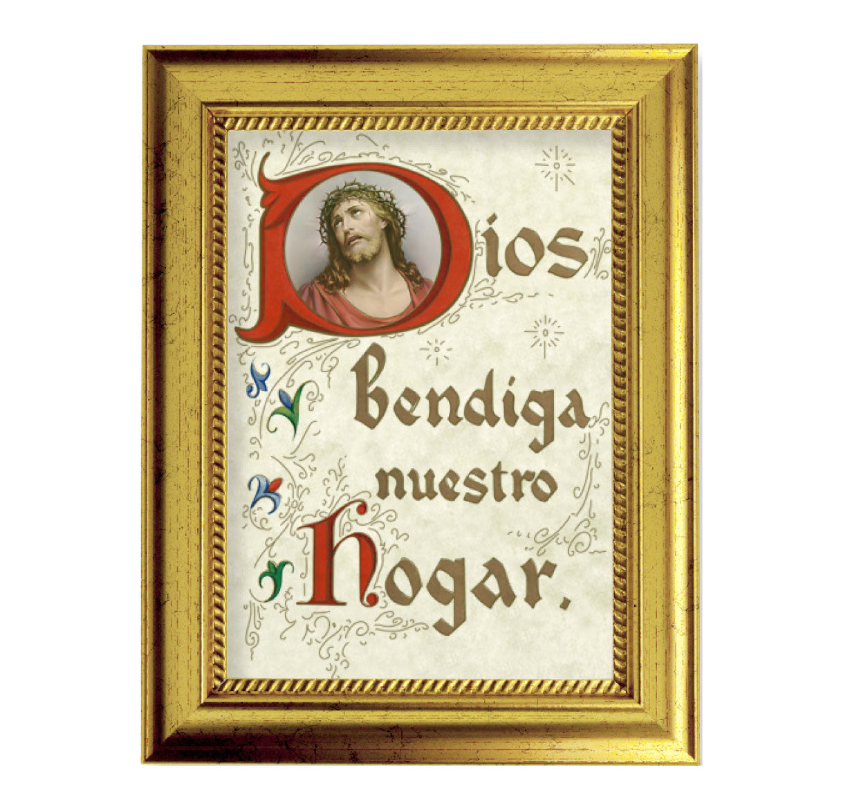 House Blessing (Spanish) Gold-Leaf Framed Art
