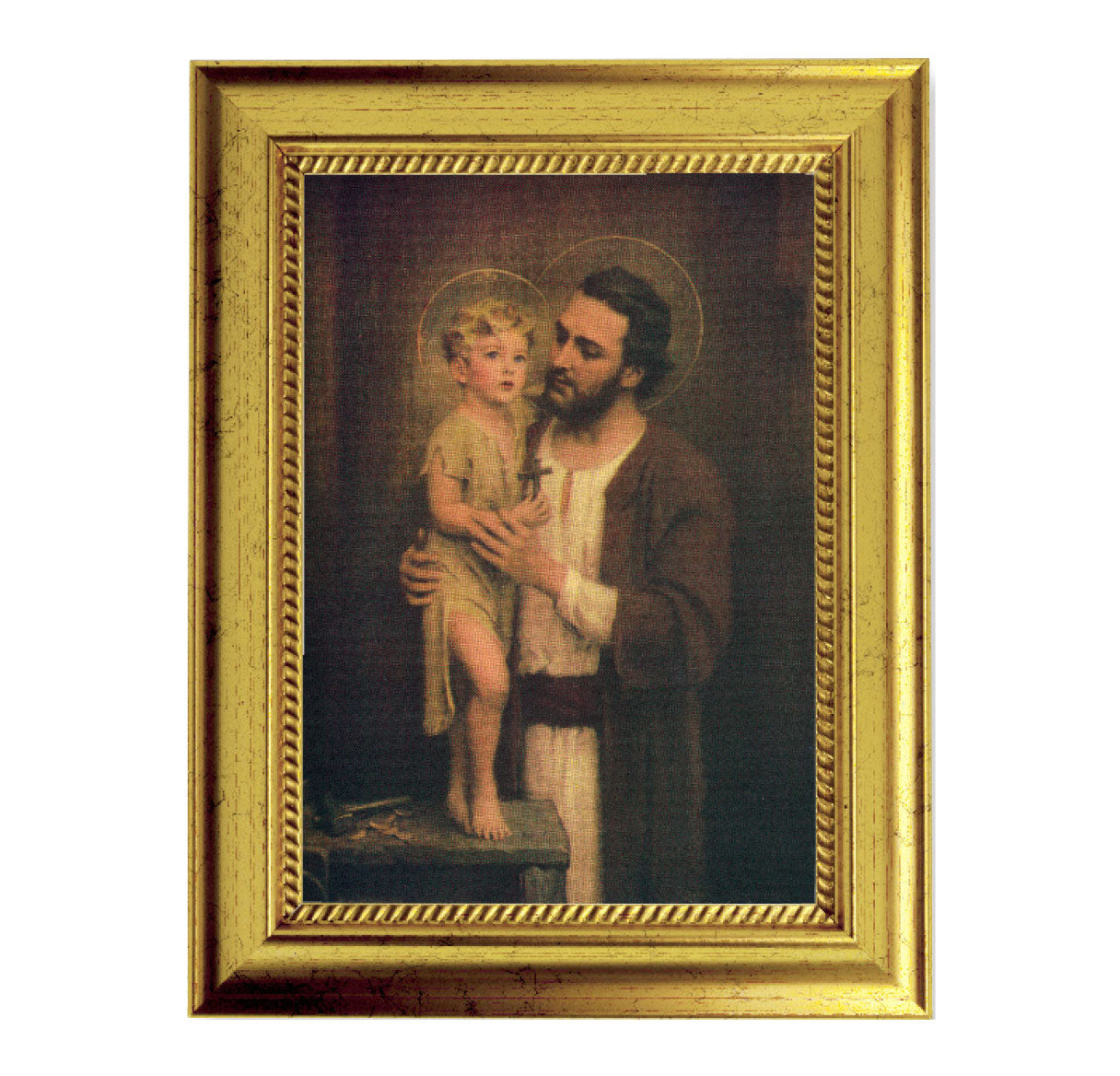 St. Joseph Gold-Leaf Framed Art