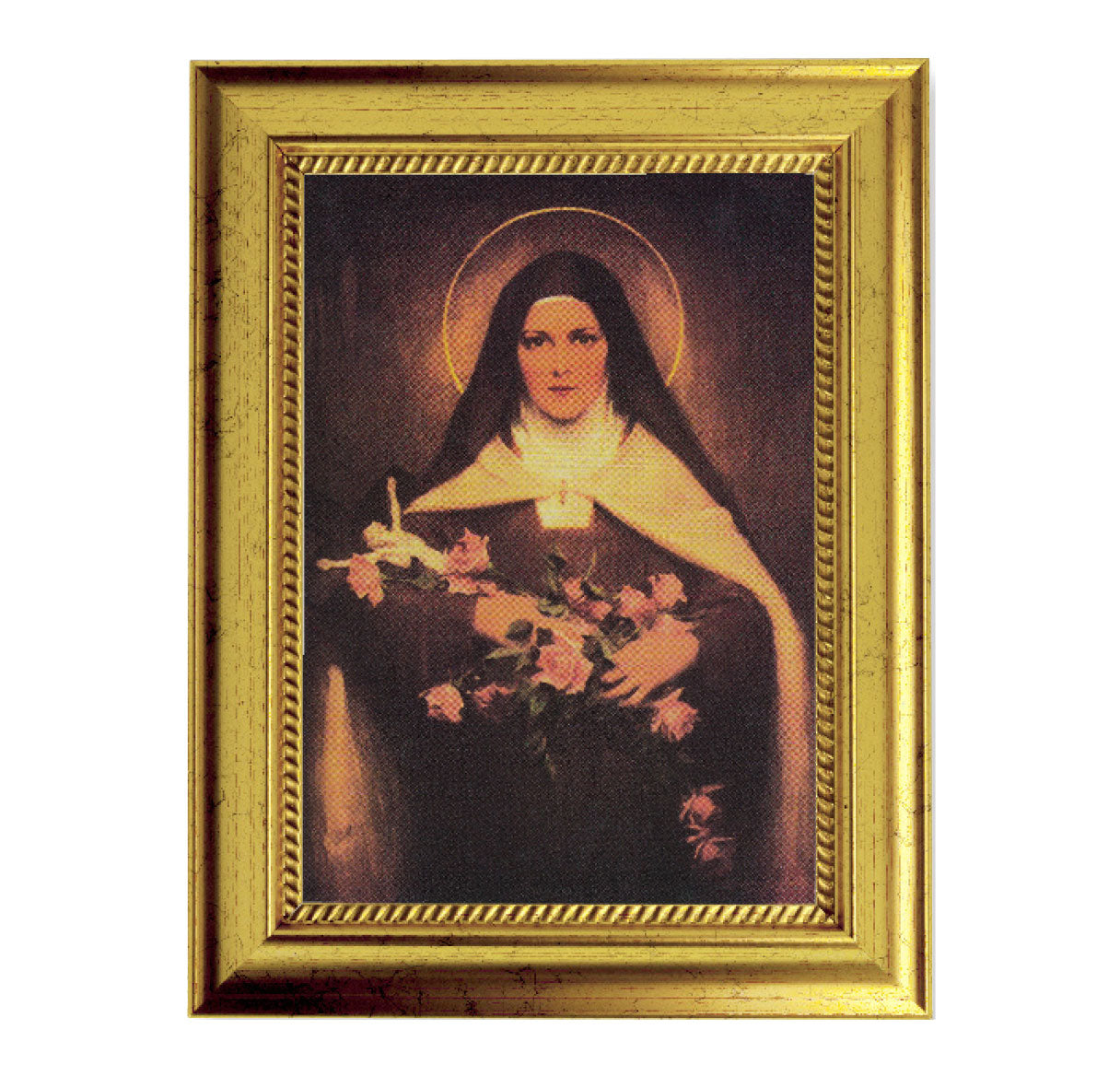 St. Therese Gold-Leaf Framed Art