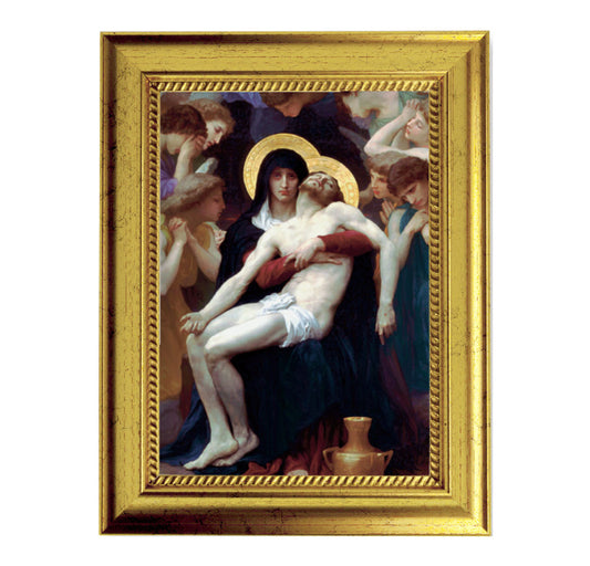 Beautiful Pieta Gold-Leaf Framed Art