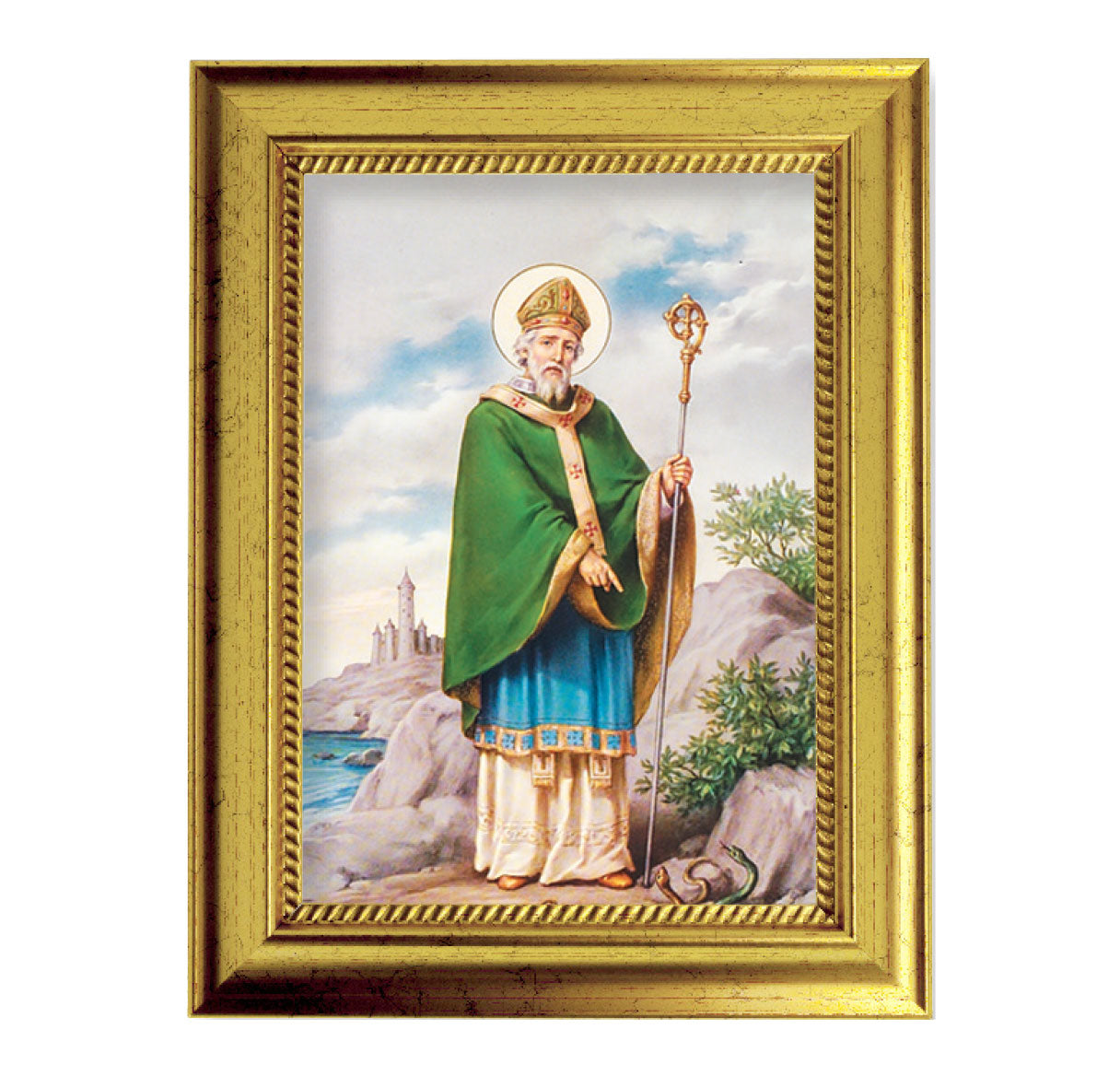 St. Patrick Gold-Leaf Framed Art