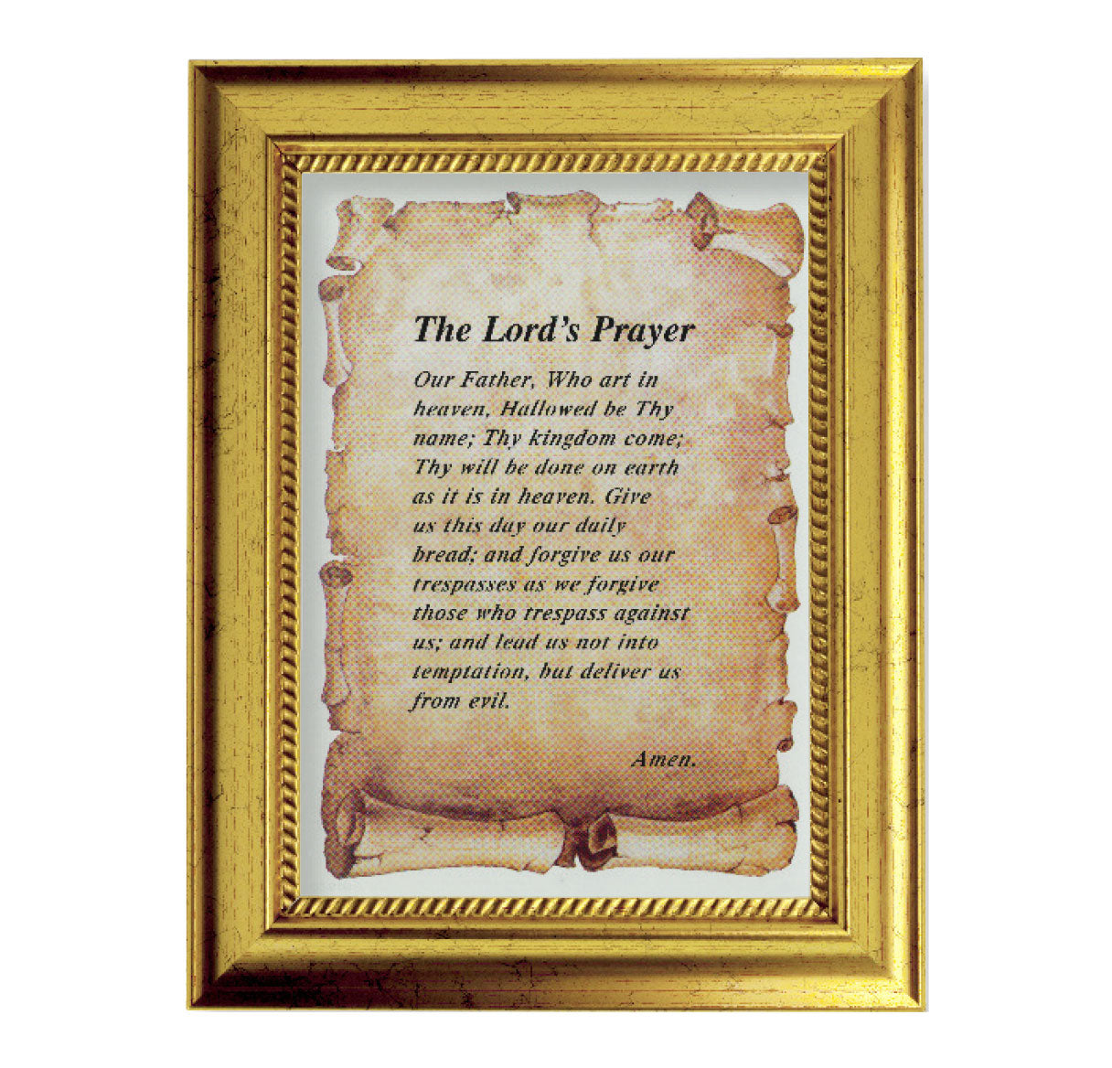The Lord's Prayer Gold-Leaf Framed Art