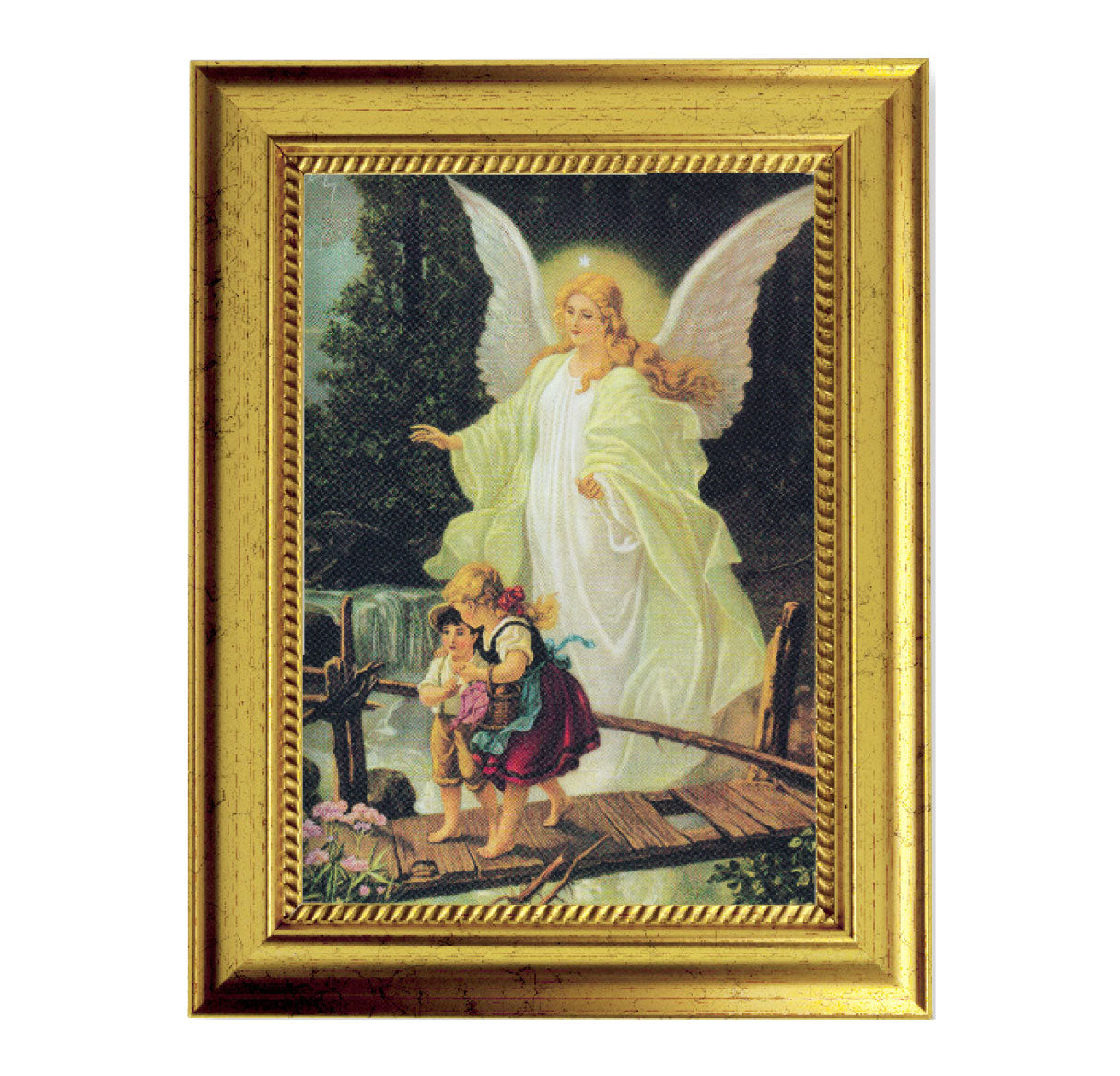 Guardian Angel Gold-Leaf Framed Art