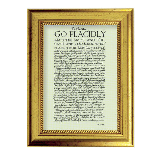 Desiderata Gold-Leaf Framed Art